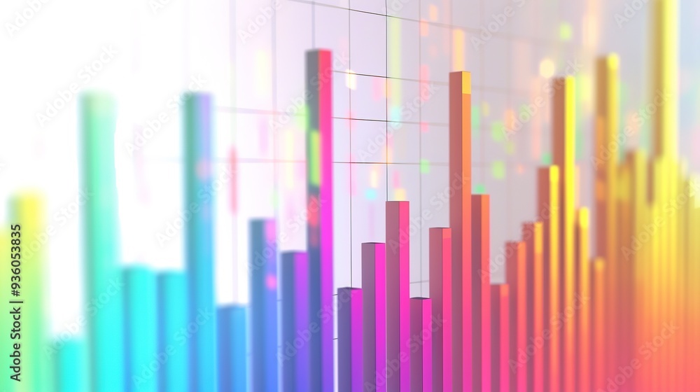 abstract background with lines,colorful Histograms