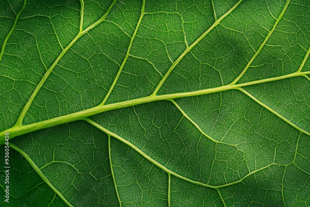 Close-up of leaf veins showing intricate patterns in high detail. Close-up of leaf veins showing intricate patterns in high detail.