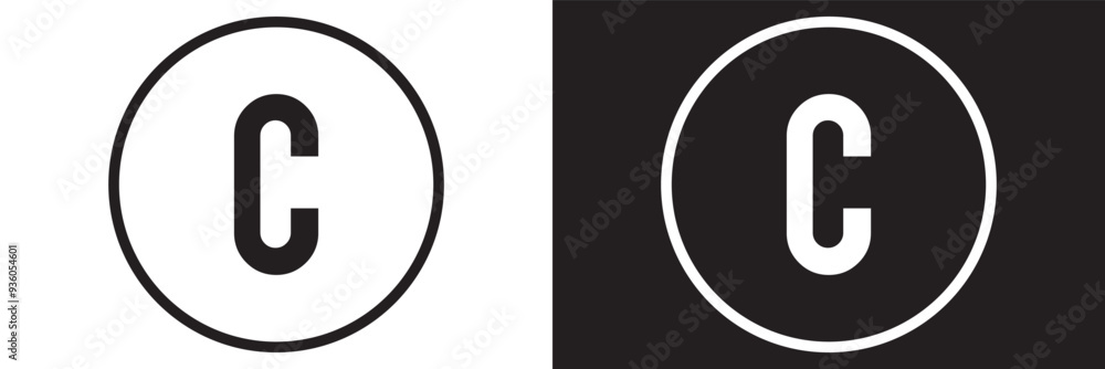 Copyright icon vector illustration. copyright sign and symbol Copyright icon vector illustration. copyright sign and symbol