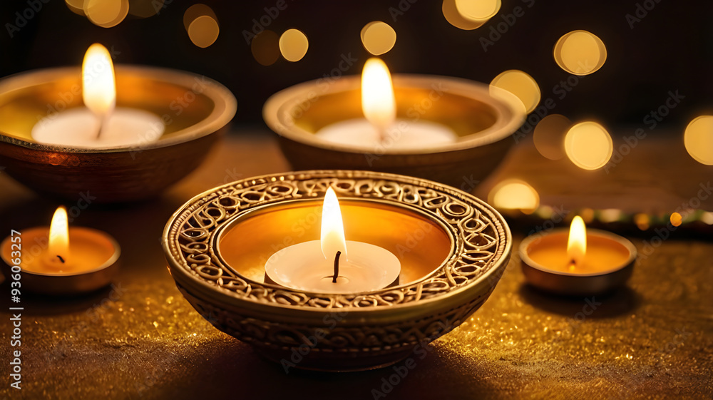 Diwali lamp element. Diwali Celebration Lighting a Sparkler Alongside Traditional Diya Oil Lamp. Diwali lamp element. Diwali Celebration Lighting a Sparkler Alongside Traditional Diya Oil Lamp.