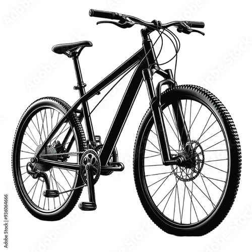 Silhouette bicycle vector