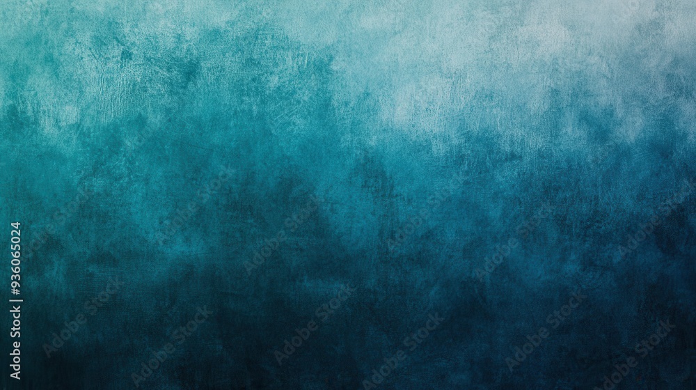 Fototapeta premium Abstract blue textured background with gradient shades from dark to light.