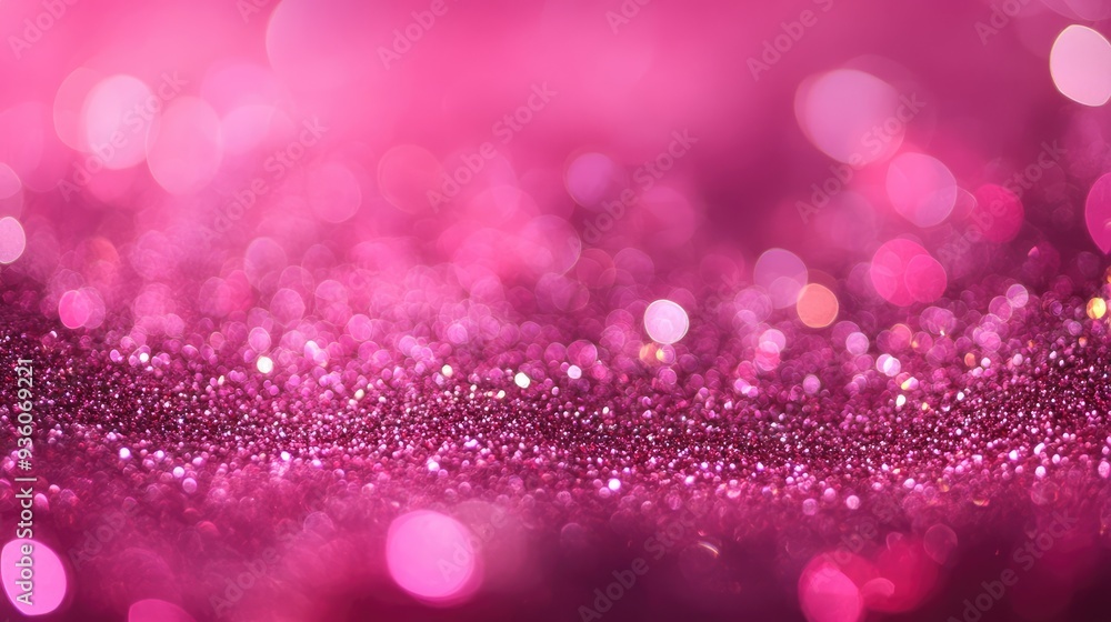 Blurry pink glitter background with sparkling highlights, offering a spacious area for text. Great for joyful, festive, or romantic designs. Blurry pink glitter background with sparkling highlights, offering a spacious area for text. Great for joyful, festive, or romantic designs.