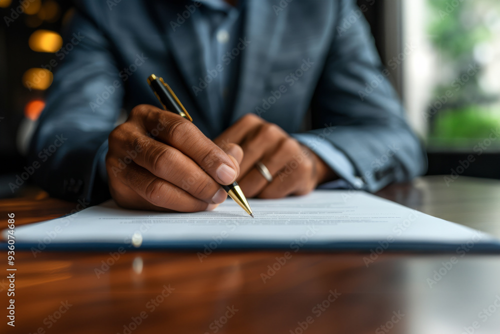 Signature Detail, The Final Touch on a Legal Document Signature Detail, The Final Touch on a Legal Document