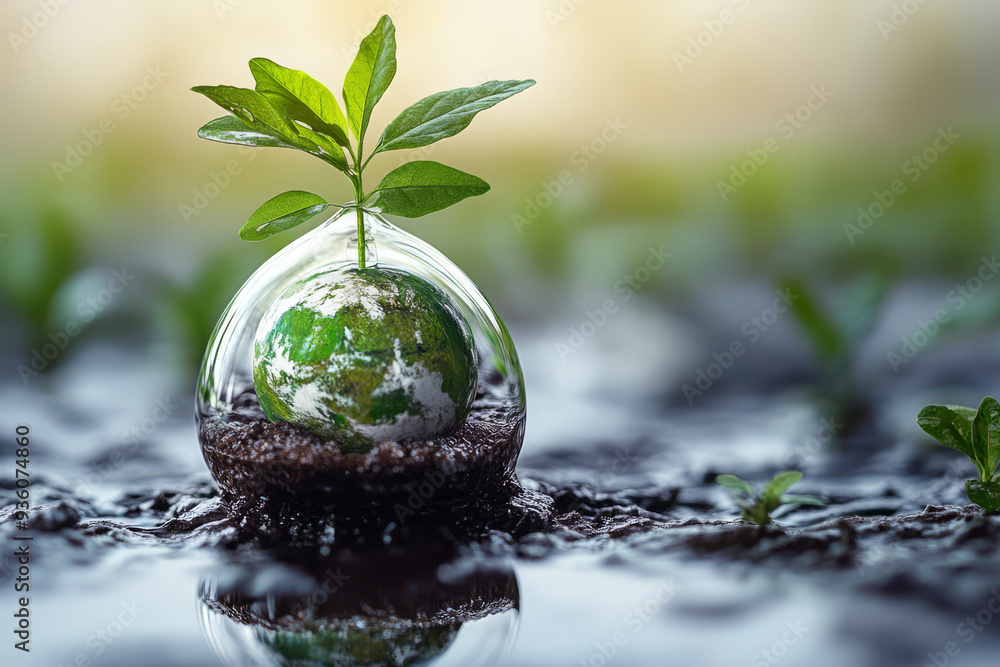 Nature Reflected in Water, A Powerful Image of Environmental Awareness Nature Reflected in Water, A Powerful Image of Environmental Awareness