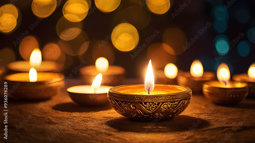 Diwali lamp element. Diwali Celebration Lighting a Sparkler Alongside Traditional Diya Oil Lamp. Diwali lamp element. Diwali Celebration Lighting a Sparkler Alongside Traditional Diya Oil Lamp.