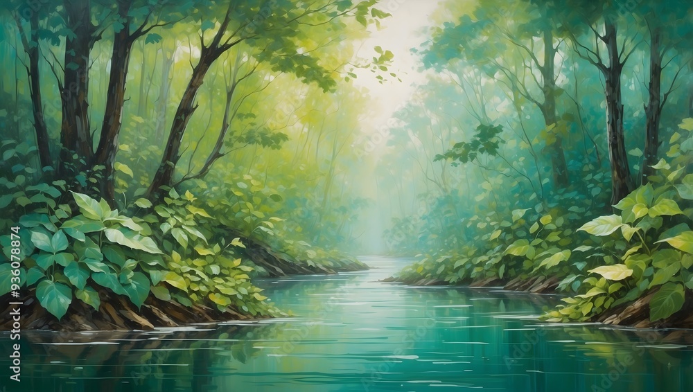 Hintergrundgrafik - Blätter Natur Wald grün Ruhe Hintergrundgrafik - Blätter Natur Wald grün Ruhe