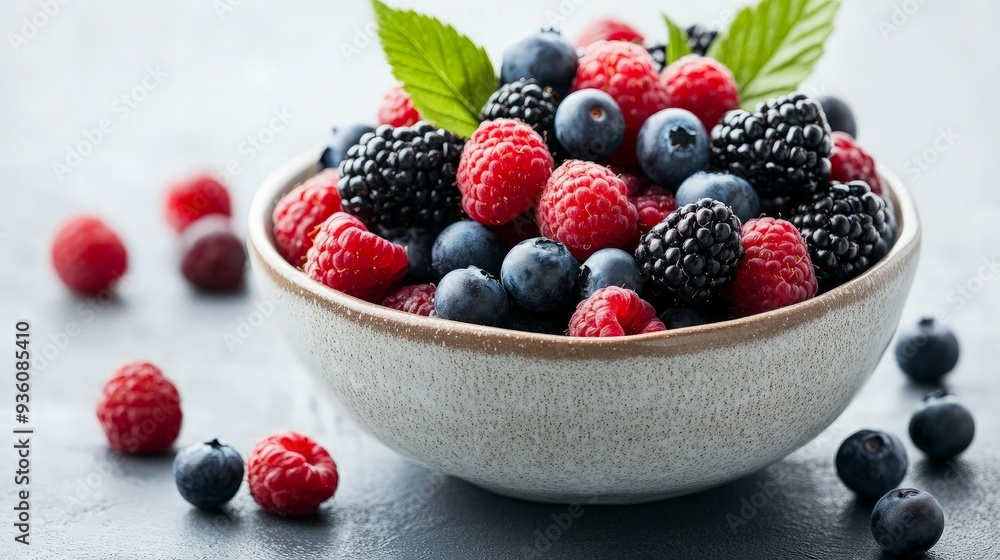 Bowl of Fresh Berries Bowl of Fresh Berries