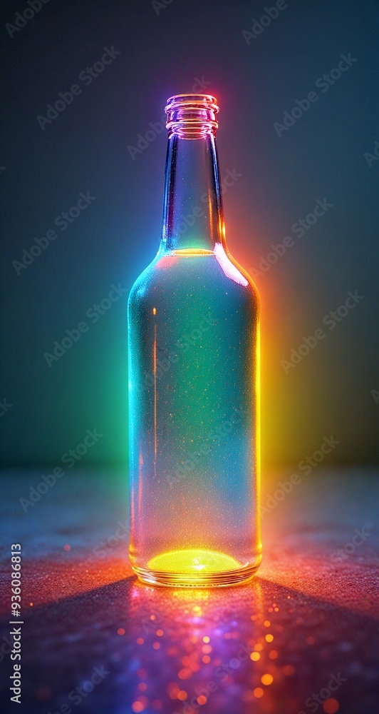 bottle and rainbow background
bottle and rainbow background