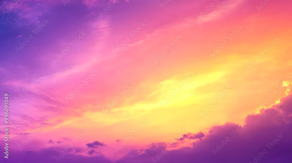 Sunset Wallpaper: Golden Purple Sky, Dynamic Backdrop for Creative Design Sunset Wallpaper: Golden Purple Sky, Dynamic Backdrop for Creative Design