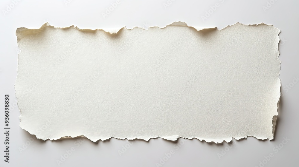 A piece of white paper with a torn edge, offering a blank space for copy or design elements. A piece of white paper with a torn edge, offering a blank space for copy or design elements.