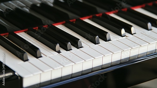 Closeup of Piano Keys