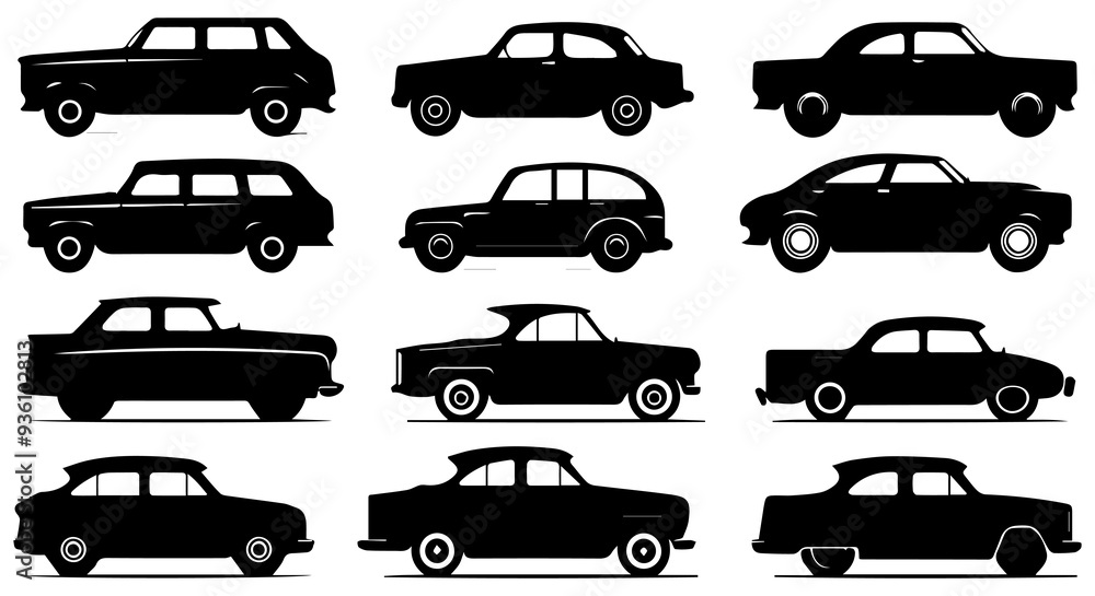 black silhouette car bundle black silhouette car bundle