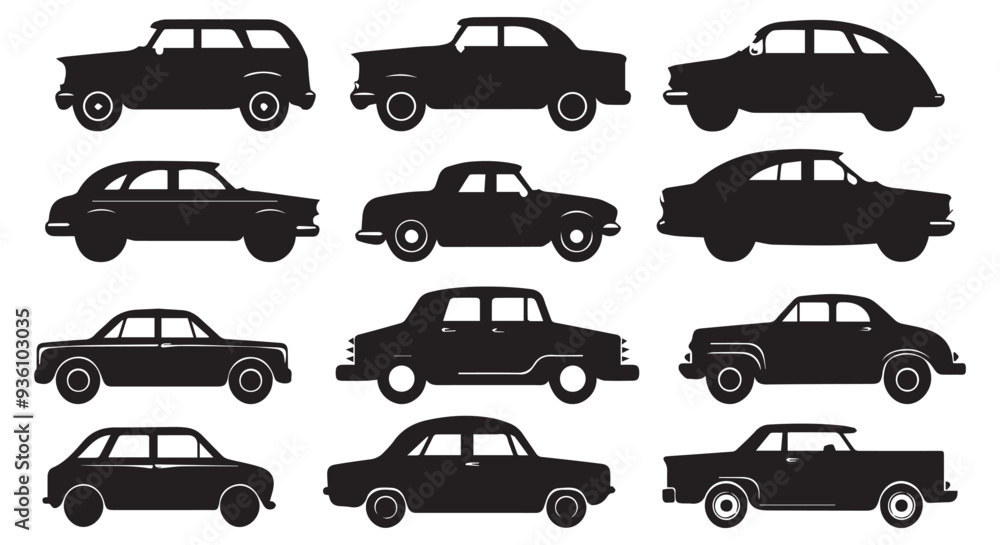 black silhouette car bundle black silhouette car bundle