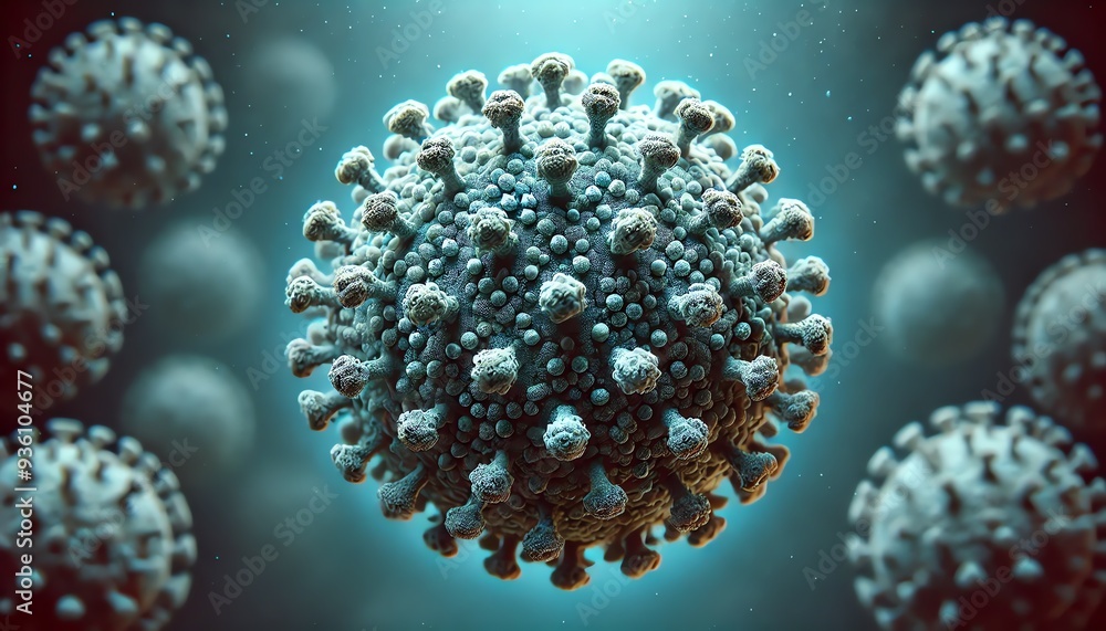 A virus under a microscope A virus under a microscope