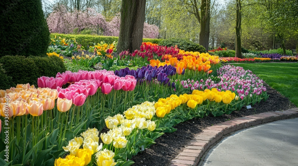 Colorful Tulip Garden Colorful Tulip Garden
