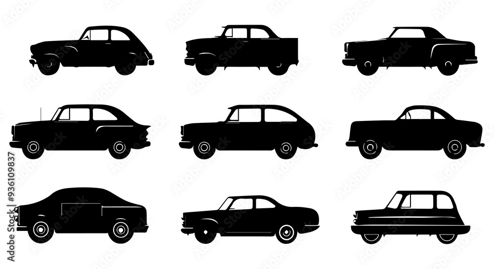 black silhouette car vector black silhouette car vector