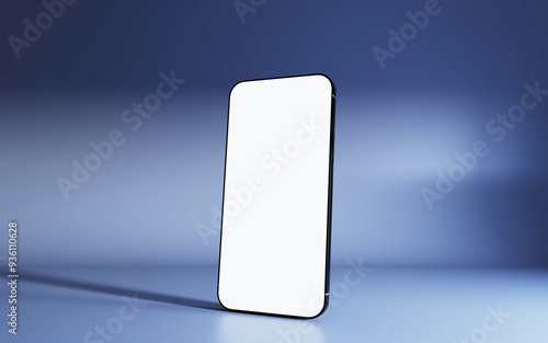 screen phone model for promotion smartphone mockup for sale side view
