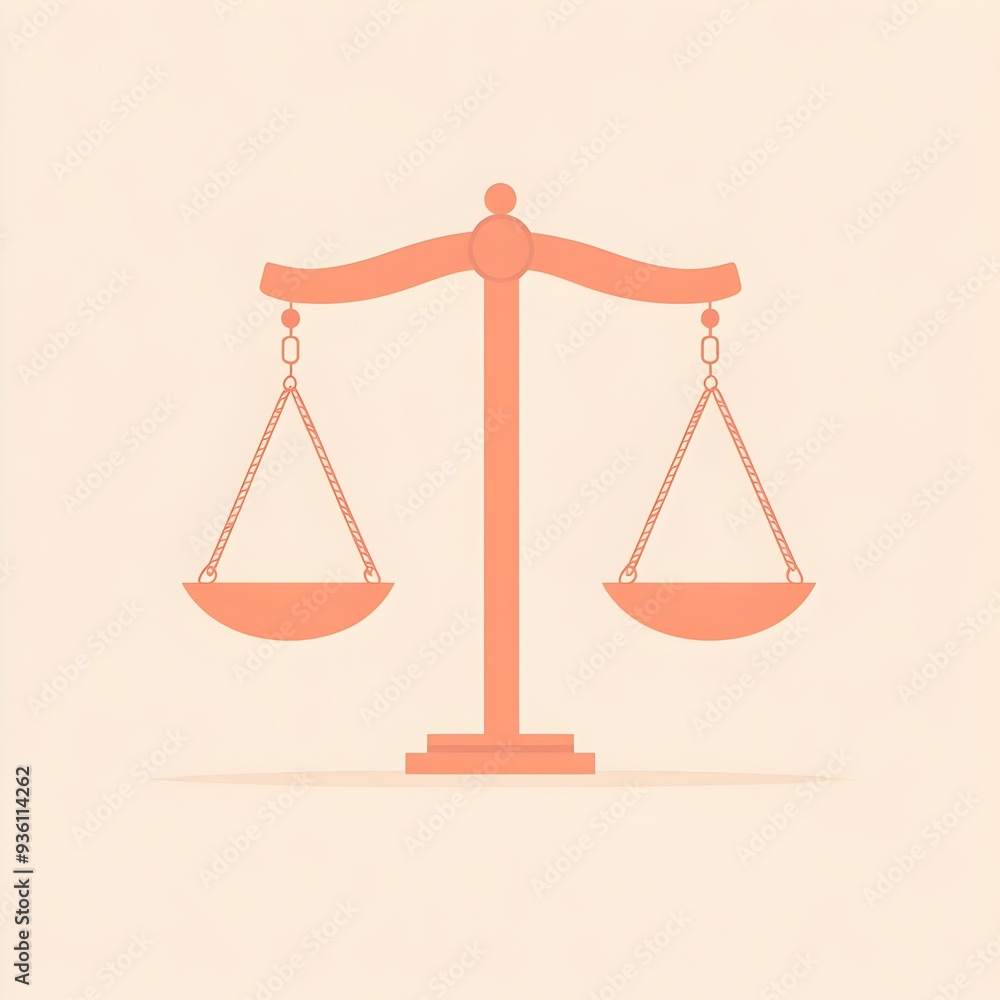Scales of Justice Symbol Concept Scales of Justice Symbol Concept