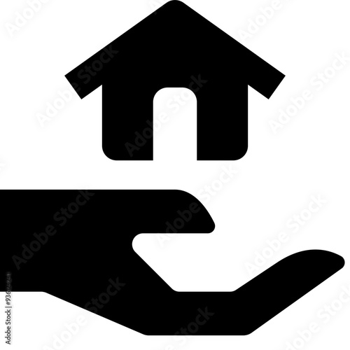 sell black solid icon