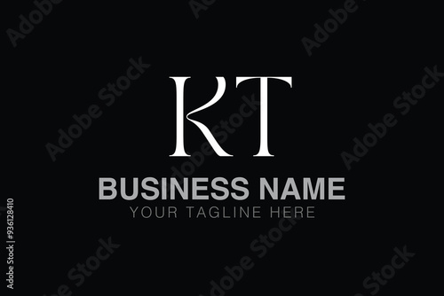 KT K kt initial logo | initial based abstract modern minimal creative logo, vector template image. luxury logotype logo, real estate homie logo. typography logo. initials logo