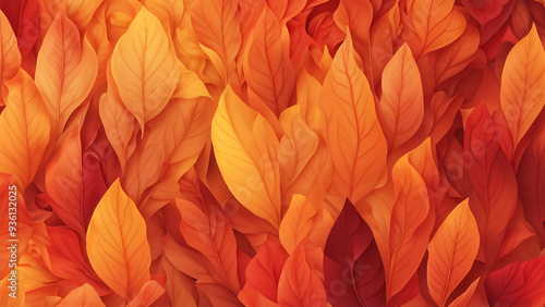 Wallpaper Mural Colorful Abstract Autumn Leaves Background Torontodigital.ca