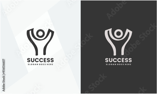 Success people works and Education Logo Design Vector Inspiration. photo