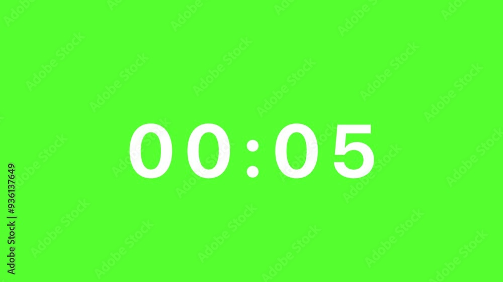Green screen timer, count down 10 second. Green screen timer, count down 10 second.