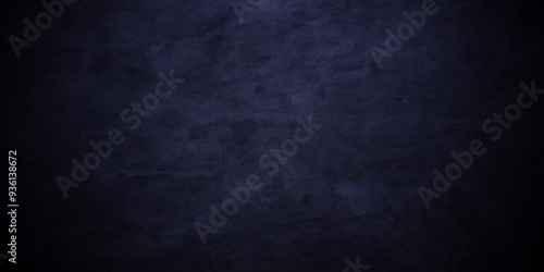 Dark Blue background with grunge backdrop texture, watercolor painted mottled blue background, colorful bright ink and watercolor textures on black paper background.