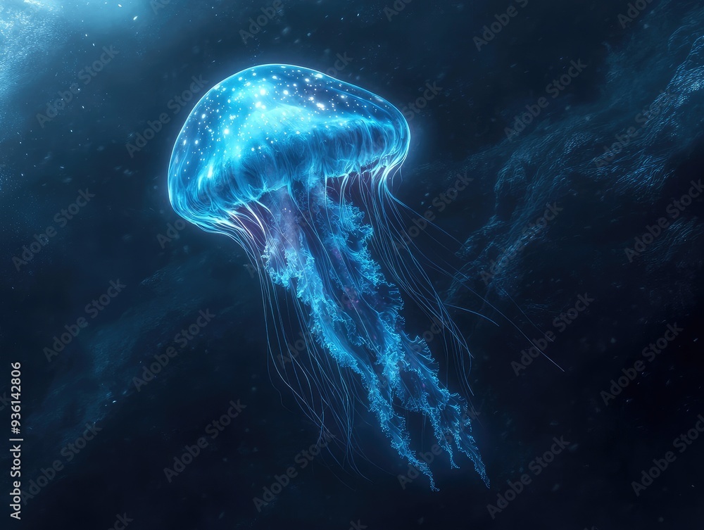 jelly fish in the aquarium jelly fish in the aquarium