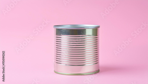 Aluminium can, tin container. Food preservation or canning container mock-up.