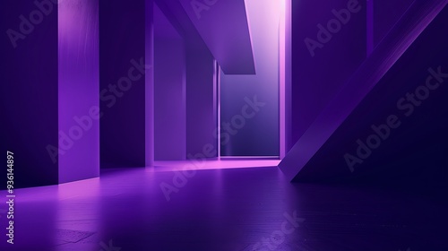 Purple geometric shape wallpaper purple abstract architecture. 8k