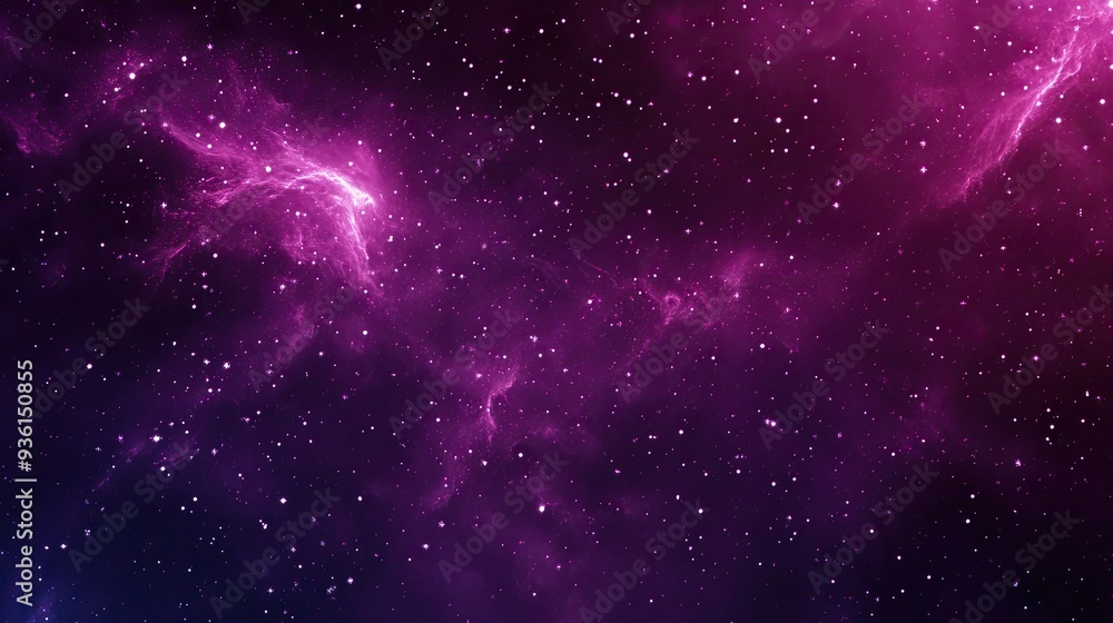 Fototapeta premium dark fuchsia starfield, constellation Pisces, dark fuchsia, dark purple, dark violet