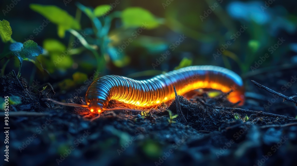 caterpillar on a branch caterpillar on a branch