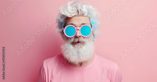 Man wearing sunglasses and sporting a beard