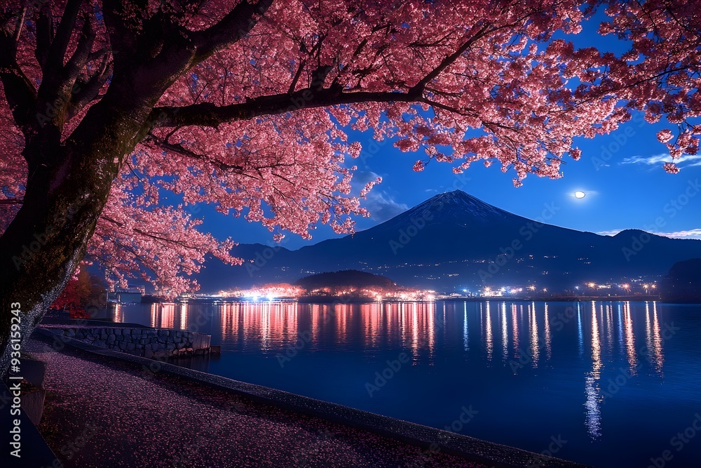 Fototapeta premium beautiful pink leaf tree