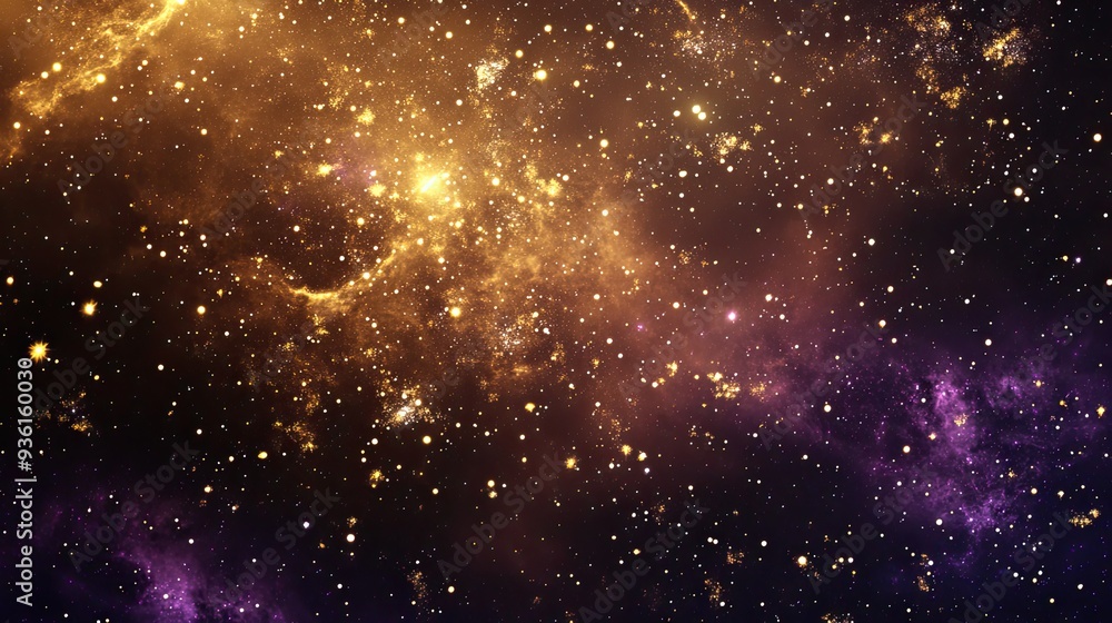 Fototapeta premium dark ochre starfield, constellation Capricorn, dark ochre, dark purple, dark violet