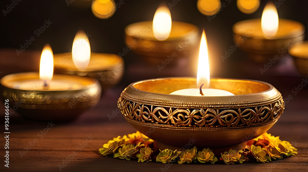 Diwali lamp element. Diwali Celebration Lighting a Sparkler Alongside Traditional Diya Oil Lamp. Diwali lamp element. Diwali Celebration Lighting a Sparkler Alongside Traditional Diya Oil Lamp.