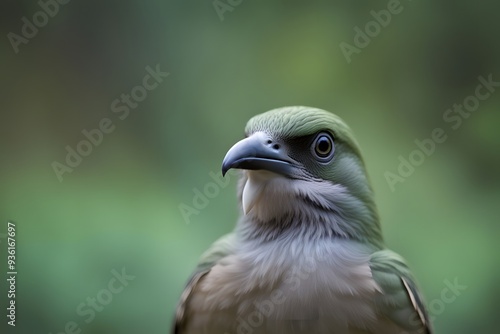 Booger bird blurry nature background, Ai Generated