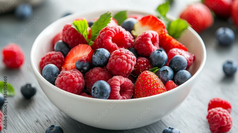 Bowl of Fresh Berries Bowl of Fresh Berries