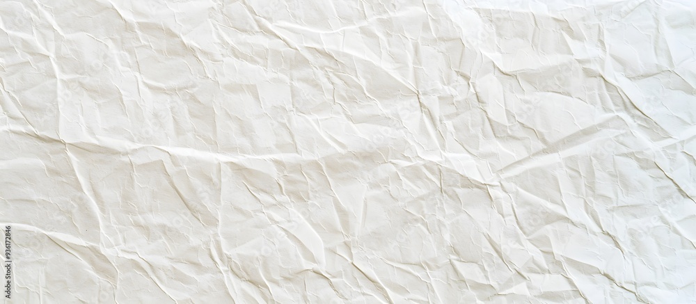 A Close-Up View of a Crumpled White Paper Surface A Close-Up View of a Crumpled White Paper Surface