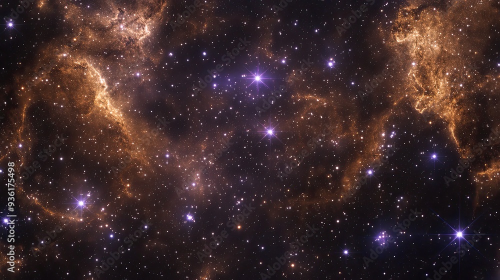 Fototapeta premium dark taupe starfield, constellation Gemini, dark taupe, dark purple, dark violet