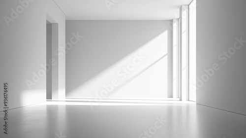 Wallpaper Mural A sleek, simple studio background with backlighting that casts a subtle glow around the edges. The uncluttered scene provides a modern and elegant backdrop ideal for various photography needs. Torontodigital.ca