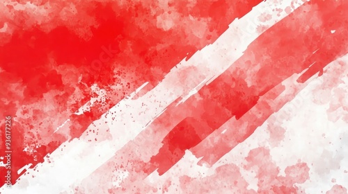 red water color splash spot texture on white background