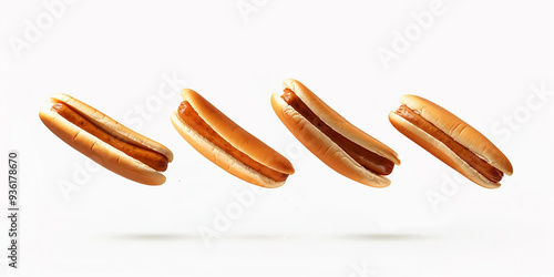  3D, delicious hot dogs