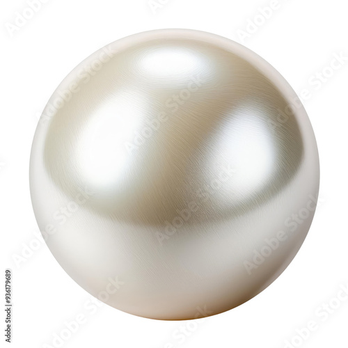 A beautiful, lustrous pearl showcasing its smooth, iridescent surface, perfect for jewelry or elegant design themes.