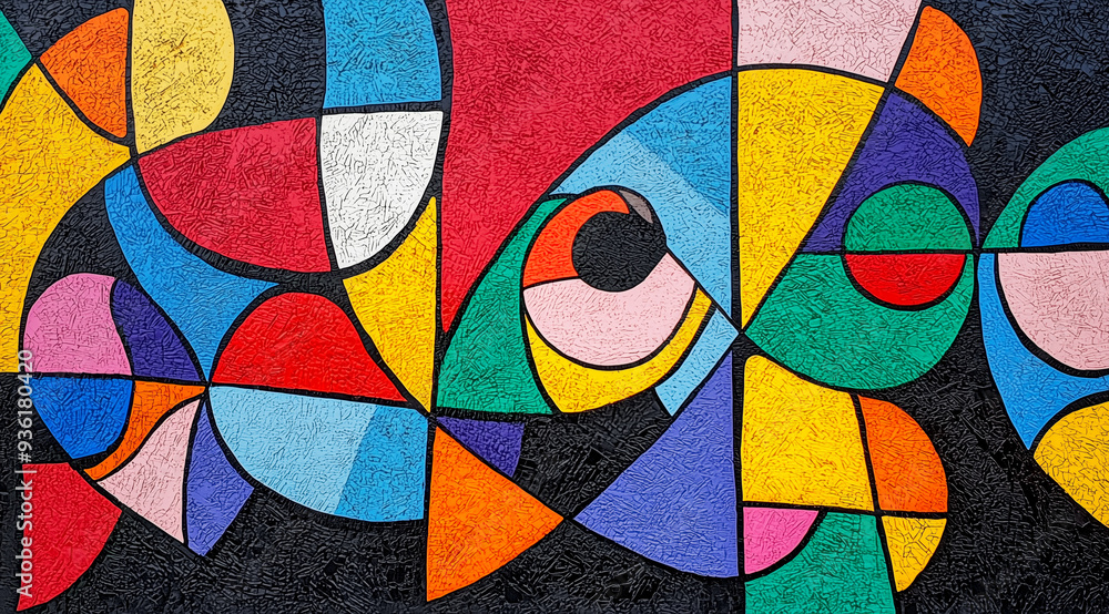 Fototapeta premium abstract pattern with multicolored hand drawn elements and funny background.