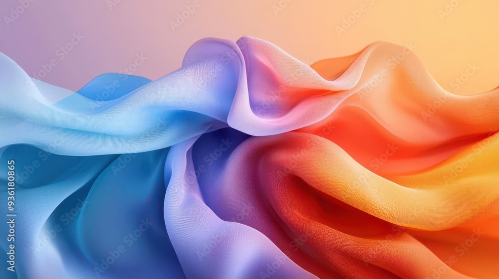 Obraz premium Abstract rainbow gradient with vibrant colors, creating a cheerful and energetic background