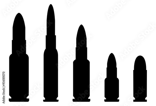 gun bullet silhouette