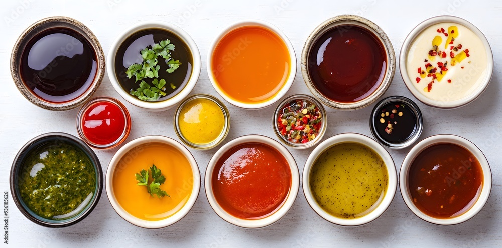 Assortment of Sauces and Dressings Assortment of Sauces and Dressings